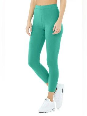ALO Yoga Women’s XS Ribbed Leggings - Teal